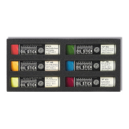Oil Stick Mini 6-sett Bicoloured apple i gruppen Kunstnermateriell / Kritt og blyanter / Oljekritt hos Pen Store (138059)