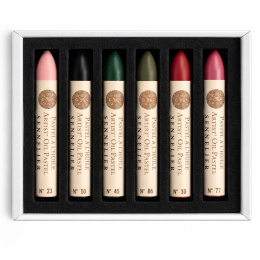 Oljepastell Rose in bloom 5 ml 6-sett i gruppen Kunstnermateriell / Kunstnerfarge / Pastell / Oljepasteller hos Pen Store (138065)