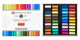Mykpastell 1/2 à l'écu 40-sett i gruppen Kunstnermateriell / Kritt og blyanter / Pastellkritt hos Pen Store (138070)