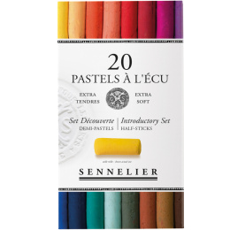 Mykpastell 1/2 à l'écu 20-sett i gruppen Kunstnermateriell / Kritt og blyanter / Pastellkritt hos Pen Store (138071)