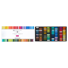 Mykpastell 1/2 à l'écu 80-sett i gruppen Kunstnermateriell / Kritt og blyanter / Pastellkritt hos Pen Store (138072)
