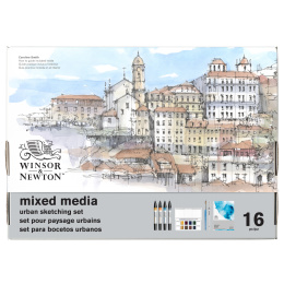 Mixed Media Urban Sketching Set 16 deler i gruppen Penner / Kunstnerpenner / Illustrasjonmarkers hos Pen Store (138079)