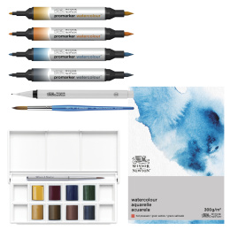 Mixed Media Urban Sketching Set 16 deler i gruppen Penner / Kunstnerpenner / Illustrasjonmarkers hos Pen Store (138079)