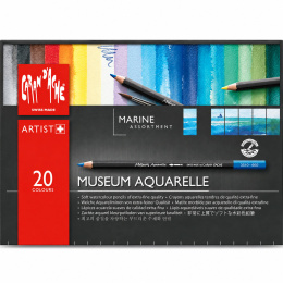 Museum Aquarelle Marine 20-pakke i gruppen Penner / Kunstnerpenner / Akvarellblyanter hos Pen Store (138085)