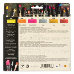 Oil Stick Flurescent & Metallics 6-sett i gruppen Kunstnermateriell / Kritt og blyanter / Oljekritt hos Pen Store (138093)