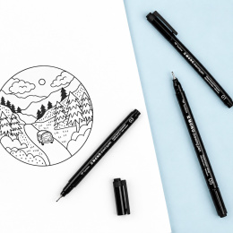 Fineliner MONO Drawing Fine 4-sett i gruppen Penner / Skrive / Fineliners hos Pen Store (138132)
