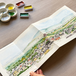 Orinote Watercolor Book Brown i gruppen  Papir & Blokk / Artistblokk / Akvarellpapir hos Pen Store (138156)