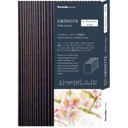 Orinote Watercolor Book Navy i gruppen  Papir & Blokk / Artistblokk / Akvarellpapir hos Pen Store (138157)
