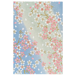 Notebook Goshuincho Blue Flower i gruppen  Papir & Blokk / Artistblokk / Skissebøker hos Pen Store (138160)