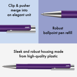 Logo M+ Aubergine Kulepenn i gruppen Penner / Fine Writing / Kulepenner hos Pen Store (138239)