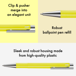 Logo M+ Neonyellow Kulepenn i gruppen Penner / Fine Writing / Kulepenner hos Pen Store (138241)