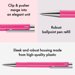 Logo M+ Neonpink Kulepenn i gruppen Penner / Fine Writing / Kulepenner hos Pen Store (138243)