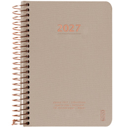 Kalender 2027 A6 Weekly Sand i gruppen  Papir & Blokk / Kalendere / 12 md kalendere hos Pen Store (138275)