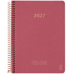 Kalender 2027 A5 Weekly Guava Pink i gruppen  Papir & Blokk / Kalendere / 12 md kalendere hos Pen Store (138276)