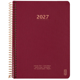 Kalender 2027 A5 Weekly Berry i gruppen  Papir & Blokk / Kalendere / 12 md kalendere hos Pen Store (138279)