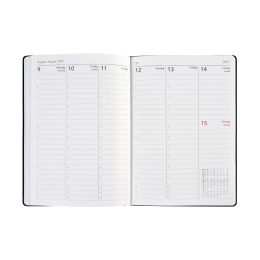 Kalender Björn 2027 A5 Weekly Vertikal Svart i gruppen  Papir & Blokk / Kalendere / 12 md kalendere hos Pen Store (138283)
