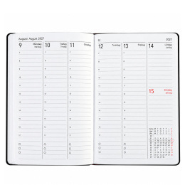 Kalender Björn 2027 A5 Weekly Vertikal Svart i gruppen  Papir & Blokk / Kalendere / 12 md kalendere hos Pen Store (138283)