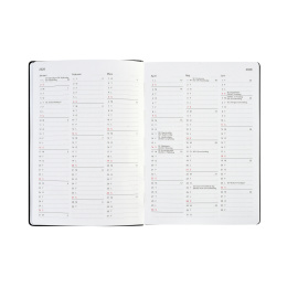 Kalender Björn 2027 A5 Weekly Vertikal Svart i gruppen  Papir & Blokk / Kalendere / 12 md kalendere hos Pen Store (138283)