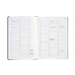 Kalender Björn 2027 A5 Weekly Vertikal Svart i gruppen  Papir & Blokk / Kalendere / 12 md kalendere hos Pen Store (138283)