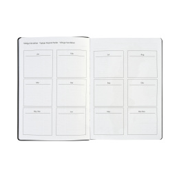 Kalender Björn 2027 A5 Weekly Vertikal Svart i gruppen  Papir & Blokk / Kalendere / 12 md kalendere hos Pen Store (138283)