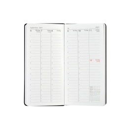 Kalender Björn 2027 Slim Weekly Vertikal Svart i gruppen  Papir & Blokk / Kalendere / 12 md kalendere hos Pen Store (138285)