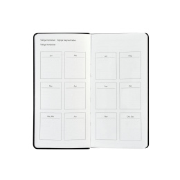 Kalender Björn 2027 Slim Weekly Vertikal Svart i gruppen  Papir & Blokk / Kalendere / 12 md kalendere hos Pen Store (138285)