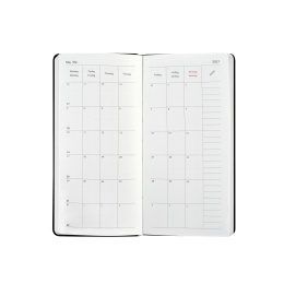 Kalender Björn 2027 Slim Weekly Vertikal Svart i gruppen  Papir & Blokk / Kalendere / 12 md kalendere hos Pen Store (138285)