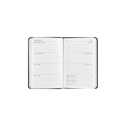 Kalender Björn 2027 Mini Weekly Horisontell Svart i gruppen  Papir & Blokk / Kalendere / 12 md kalendere hos Pen Store (138286)