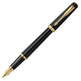 Meridian Matte Black/Chrome Fyllepenn  i gruppen Penner / Fine Writing / Fyllepenner hos Pen Store (138295_r)
