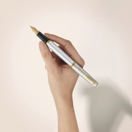 Meridian Chrome/Gold Fyllepenn  i gruppen Penner / Fine Writing / Fyllepenner hos Pen Store (138303_r)