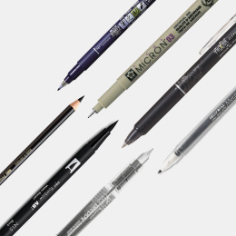 Sample kit Svart i gruppen Penner / Kunstnerpenner hos Pen Store (sample03_set)